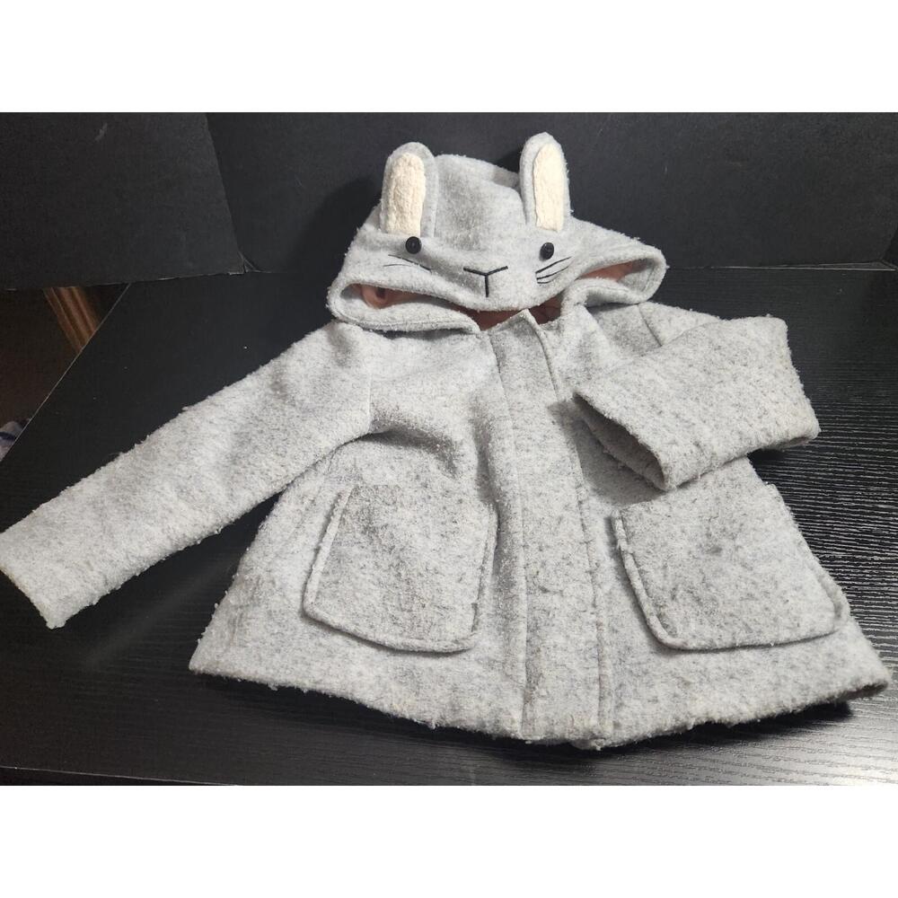 Cat & Jack 18 M mouse Kids Toddler Coat Jacket Gray‎ Pink